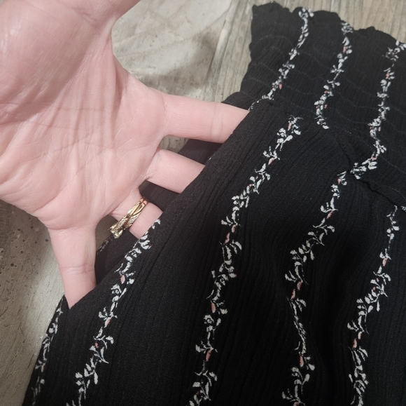 Three Dots boho whimeygoth wide leg pants size large - Picture 8 of 9